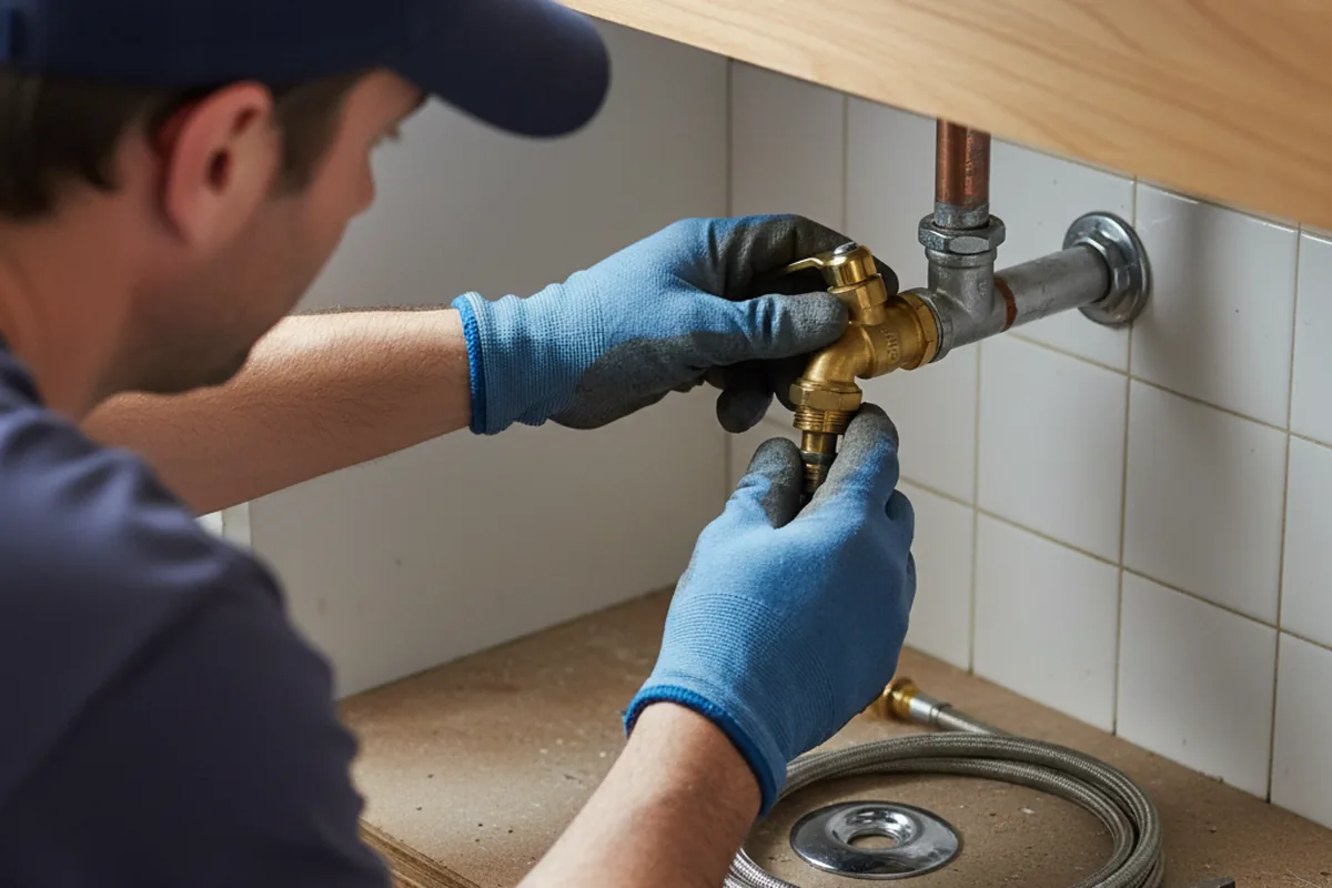 Shutoff valve and fitting work during Emergency Plumbing in Brecksville